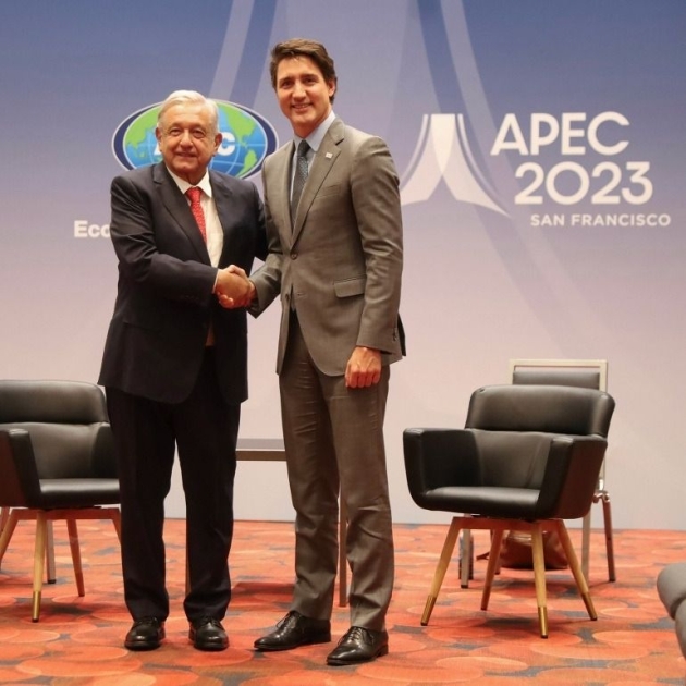 AMLO dialoga con primer ministro de Canadá sobre migración y confianza de inversionistas en México 
